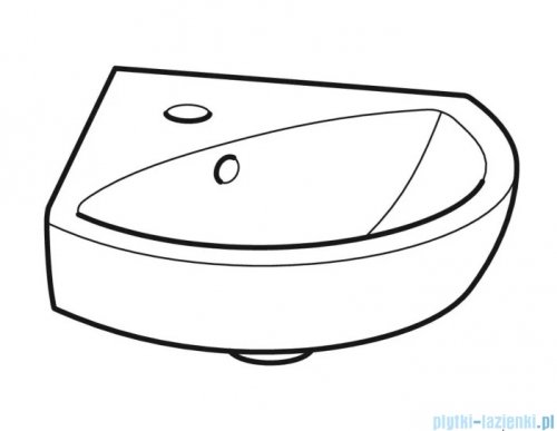 Geberit Selnova umywalka narożna 41,5 cm 500.326.01.5