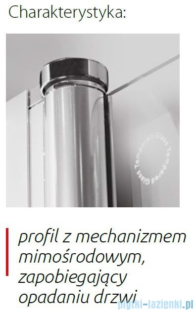 Atrium Ancona drzwi wnękowe kolor: przejrzyste 80x195 cm QP1080