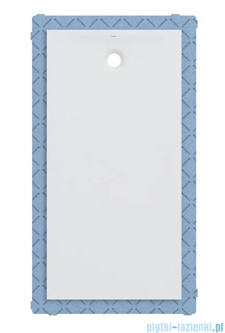 Geberit brodzik Olona 120x90cm z włókniną uszczelniającą biały 550.914.00.1