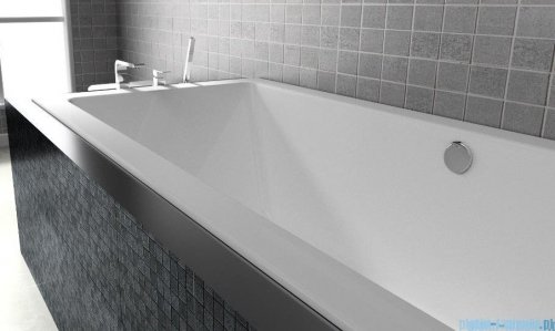 Riho Lugo 180x80cm wanna prostokątna z hydromasażem Pneumatic lewa + nogi + syfon BT02-PNE-L