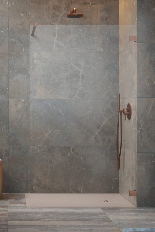 Radaway Essenza Pro Brushed Copper 150x200 kabina Walk-in szczotkowana miedź 10103150-93-01 