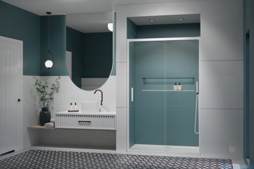 Radaway Idea White Dwj drzwi 105cm prawe szkło przejrzyste 387021-04-01R