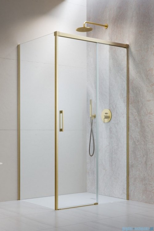 Radaway Idea Kdj Brushed Gold kabina 140x90cm prawa szczotkowane złoto 387044-99-01R/387050-99-01L