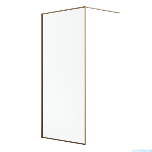 Radaway Modo F II Brushed Copper kabina Walk-in 80x201cm Szczotkowana Miedź szkło przejrzyste 10409084-93-01