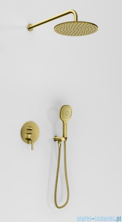 Kohlman Axel Brushed Gold zestaw prysznicowy złoto szczotkowane QW210AGDBR30