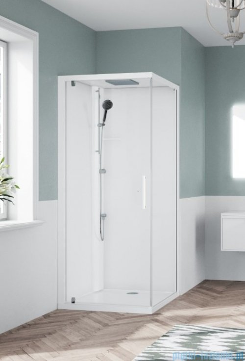 Novellini Glax 1 2.0 kabina standard 90x90 lewa biała G21GF99SMF-1UU