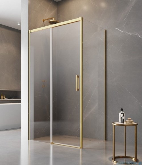 Radaway Idea Gold Kdj kabina 130x75cm lewa złoty połysk/szkło przejrzyste 387043-09-01L/387049-09-01R