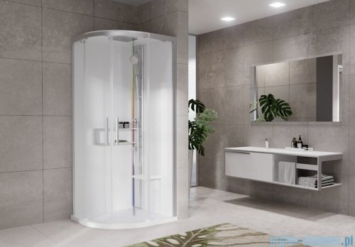 Novellini Glax 2 2.0 kabina z hydromasażem hydro plus 100x100 srebrna G22R100M1L-1BB