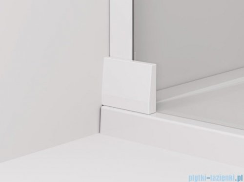SanSwiss Cadura White Line drzwi wahadłowe 75cm jednoczęściowe prawe z polem stałym biały mat CA13D0750907