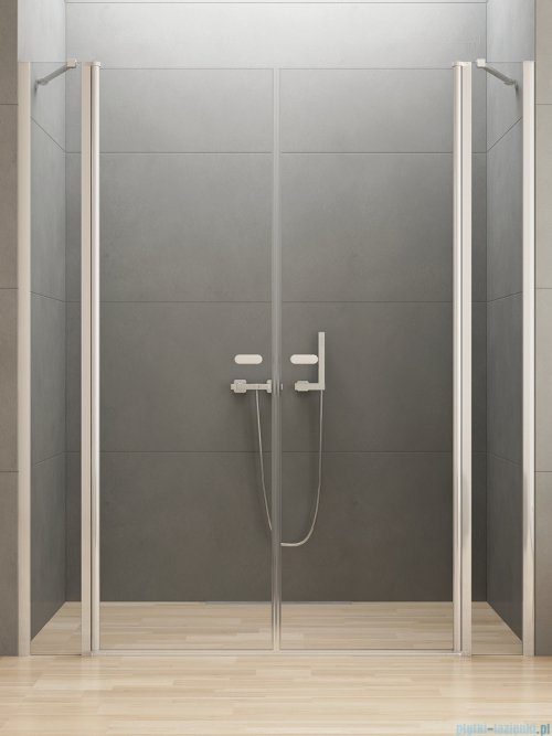 New Trendy New Soleo 160x195 cm drzwi wnękowe wahadłowe podwójne szkło przejrzyste D-0267A