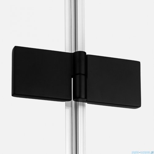 New Trendy Nesta Black kabina 80x80x200 cm prawa wspornik równoległy przejrzyste K-3727