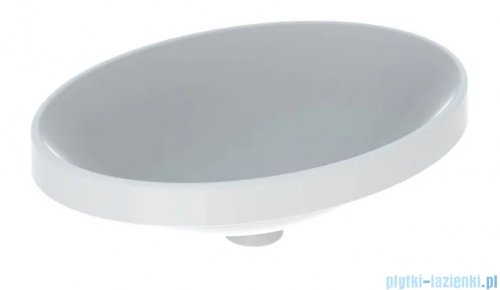 Geberit VariForm Umywalka owalna wpuszczana w blat bez przelewu 55x40cm KeraTect 500.718.00.2