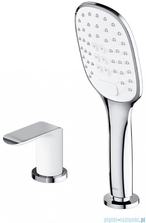 Omnires Sacramento bateria wannowa 4-otworowa chrom/biały SC2332CRB