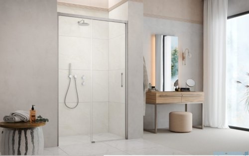 Radaway Idea DWJ Brushed Nickel drzwi wnękowe 130cm prawe szczotkowany nikiel 387017-91-01R