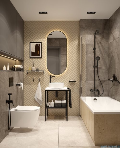 Deante SILIA Półka ścienna nero ADI_N511