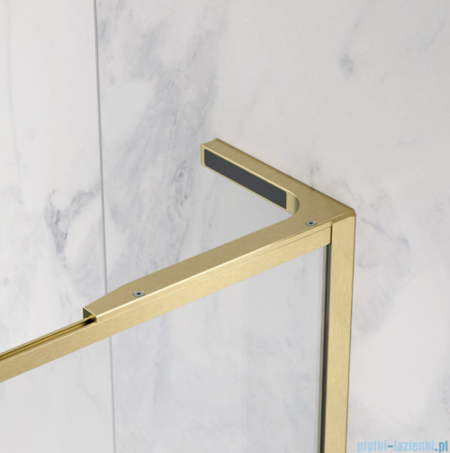 Radaway Modo F SL Brushed Gold II kabina Walk-in 120x201,6cm prawa Szczotkowane Złoto szkło przejrzyste 10419124-99-01R