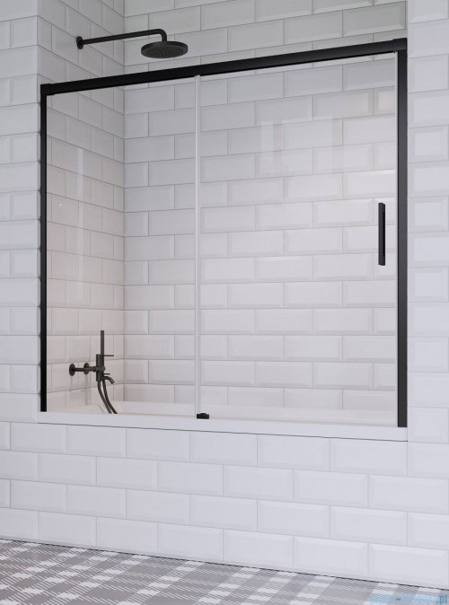 Radaway Idea Black Pn Dwj parawan nawannowy 150cm lewy przejrzyste 10003150-54-01L