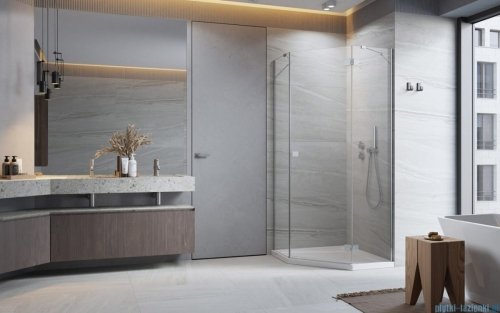 Radaway Essenza Ptj kabina pięciokątna 100x90cm prawa szkło przejrzyste 1385010-01-01R/1385057-01-01