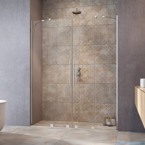 Radaway Furo DWD drzwi prysznicowe 160cm szkło przejrzyste 10108438-01-01/10111392-01-01