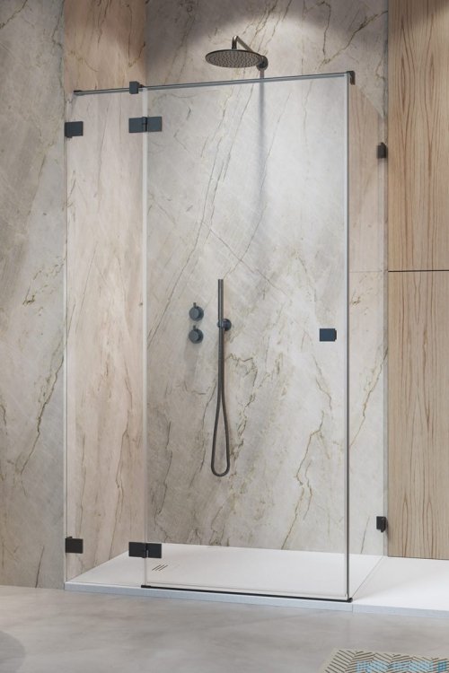 Radaway Essenza Pro Brushed GunMetal Kdj kabina 120x120cm lewa szczotkowany grafit 10097120-92-01L/10098120-01-01