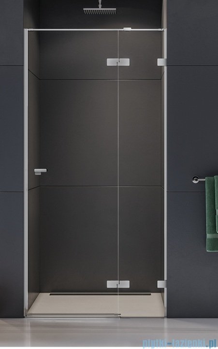 New Trendy Eventa drzwi wnękowe pojedyncze 110x200 cm przejrzyste prawa chrom EXK-4457