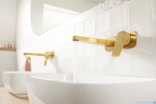 KFA MALAGA BRUSHED LIGHT GOLD bateria umywalkowa podtynkowa złoty szczotkowany 4529-810-31 