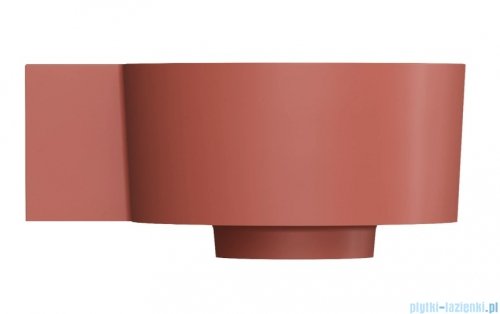 Omnires Ovo M+ umywalka nablatowa/wisząca lewa 33x34 cm terracotta mat OVO335UWLTE