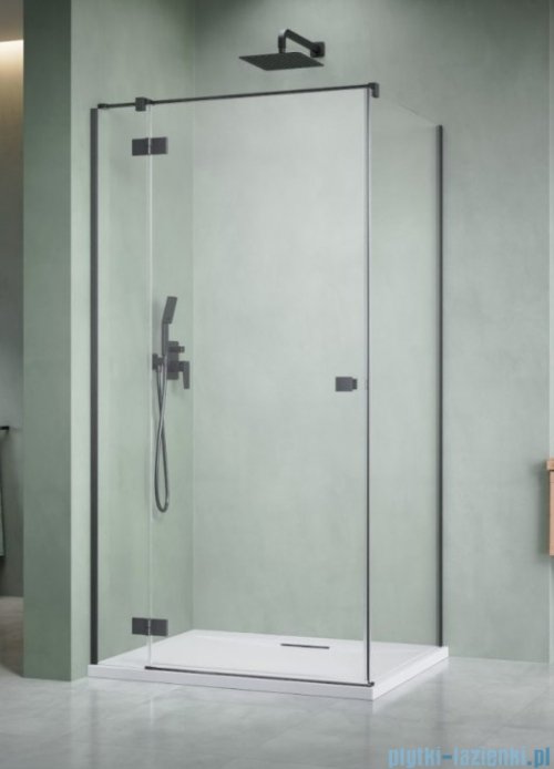 Radaway Essenza Kdj Brushed GunMetal kabina 90x90cm lewa szczotkowany grafit 1385044-92-01L/1384050-01-01