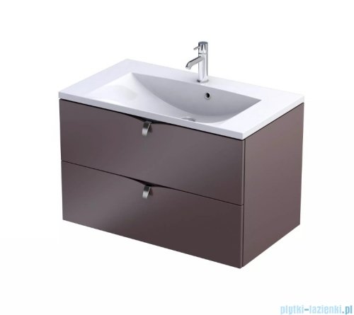 Oristo Siena szafka podumywalkowa wisząca 80x50x45cm mokka mat OR45-SD2S-80-21