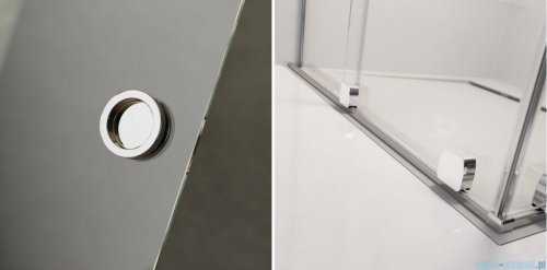 Radaway Furo RH DWJ drzwi prysznicowe 90cm lewe szkło przejrzyste 10107442-01-01LU/10110460-01-01