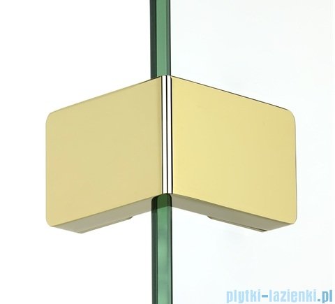 New Trendy Eventa Gold Shine kabina prysznicowa prostokątna 150x100x200 cm prawa przejrzyste Złoty połysk EXK-4791