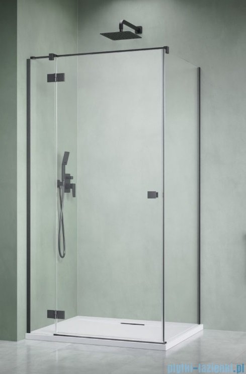 Radaway Essenza 8 Brushed GunMetal Kdj kabina 100x110cm lewa szczotkowany grafit 10480612-01-01L/10470337-92-01L/10113110-01-01
