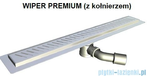 Wiper Odpływ liniowy Premium Ponente 90cm z kołnierzem mat P900MPS100