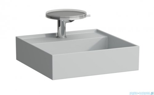 Laufen Kartell umywalka ścienna z ukrytym liniowym odpływem 46x46cm szary mat H8183317591111