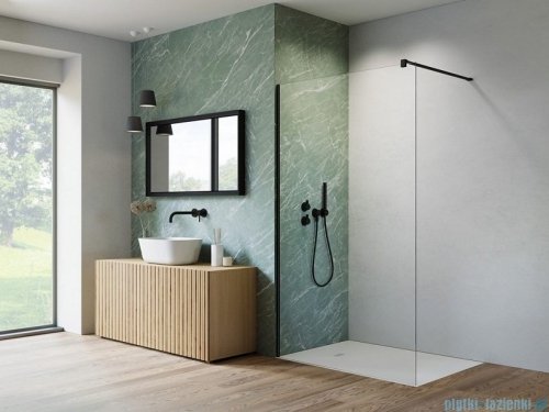 Radaway Nes Black kabina Walk-in 100x200cm czarny mat/szkło przejrzyste 10013100-54-01