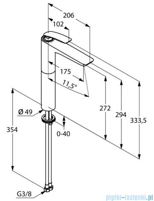 Kludi BALANCE jednouchwytowa bateria umywalkowa chrom 522980575