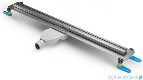 New Trendy Visio Slim odpływ liniowy z rusztem polerowanym w kolorze chromu 80x3,2 cm OL-0068