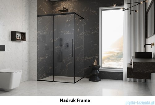 Radaway Idea 8 QL XL Black Kdj kabina 120x70cm prawa czarny mat/szkło przejrzyste 10560617-54-01R/10570572-01-01/10580070-01-01L