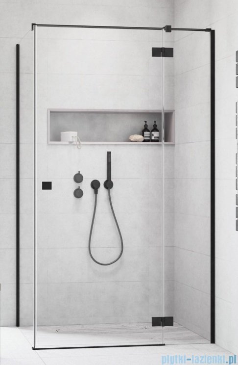 Radaway Essenza 8 Black Kdj kabina 100x120cm prawa czarny mat/szkło przejrzyste 10480612-01-01R/10470337-54-01R/10113120-01-01