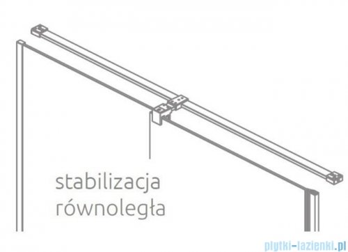 Radaway Furo Brushed Gold DWJ drzwi prysznicowe 120cm lewe szczotkowane złoto 10107622-99-01L/10110580-01-01