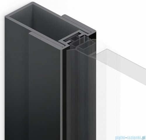 New Trendy profil poszerzający do drzwi wnękowych Smart Black, Softi Black, Reflexa Black 15 mm czarny PP-0015