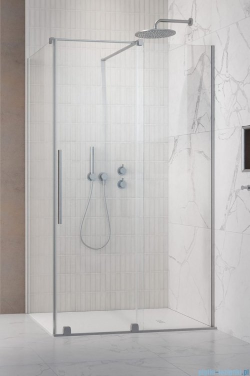 Radaway Furo Kdj Brushed Nickel kabina 110x70cm prawa szczotkowany nikiel 10104572-91-01R/10110530-01-01/10113070-01-01