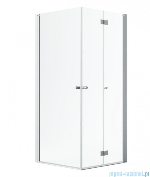 Radaway Nes Brushed Nickel KDD B / KDD I kabina 90x100cm prawa szczotkowany nikiel przejrzyste 10024090-91-01R/10015100-91-01L
