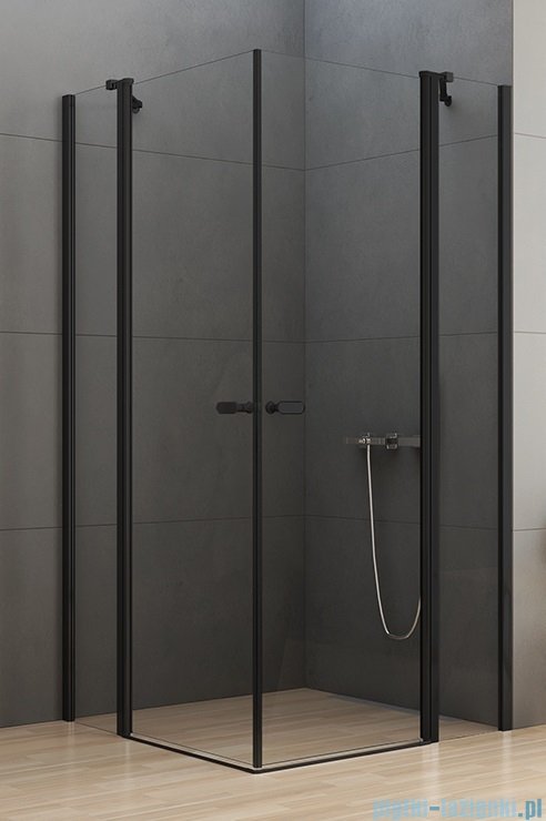 New Trendy New Soleo Black 90x120x195 cm kabina prostokątna przejrzyste K-0555