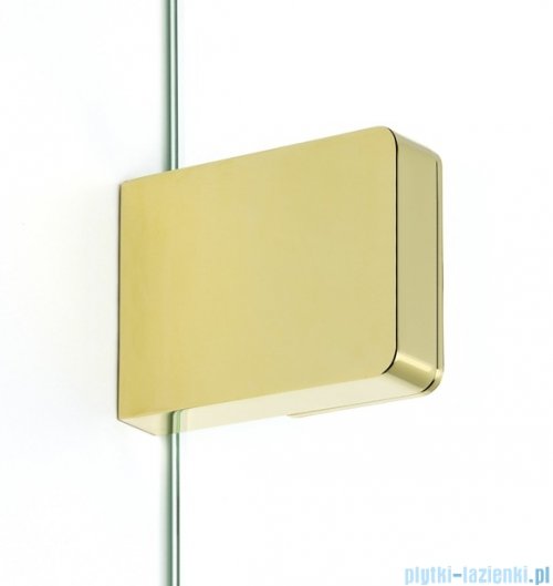 New Trendy Eventa Gold Shine kabina prysznicowa przyścienna 80x90x200 przejrzyste Prawa Złoty połysk EXK-4795