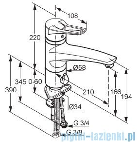 Kludi Multi Mx Bateria zlewozmywakowa chrom 399060562