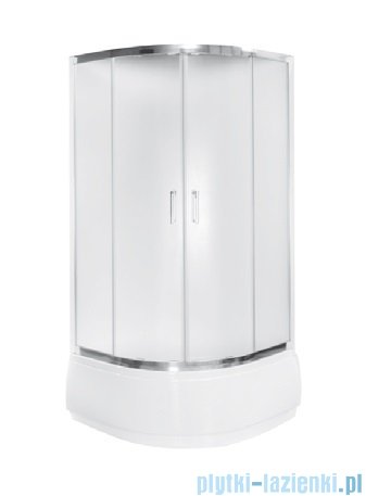 Besco Modern kabina półokrągła 80x80x165cm mrożone MP-80-165-M