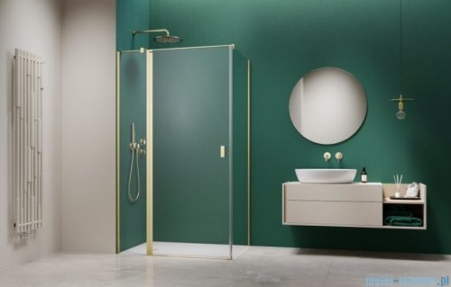 Radaway Nes 6 Kdj II Brushed Light Gold kabina 80x100cm lewa szczotkowane jasne złoto 10032080-98-01L/10039100-01-01