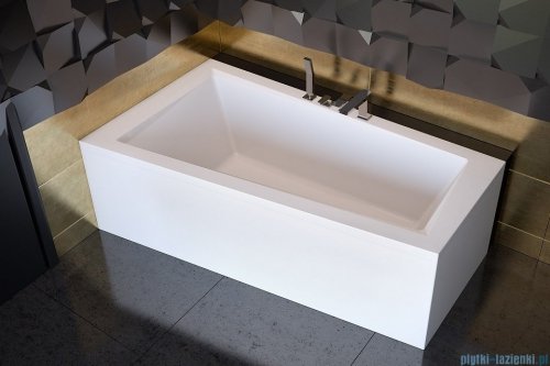 Besco Intima 150x85cm wanna asymetryczna lewa + obudowa + syfon #WAI-150-NLI/#OAP-150-INT/19975