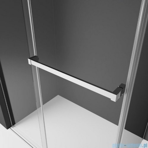 Radaway Furo Black DWD drzwi prysznicowe 200cm szkło przejrzyste 10108538-54-01/10111492-01-01
